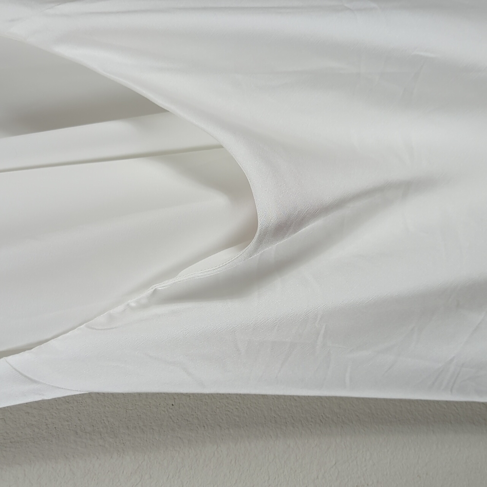 Show Me Your MuMu White Satin Halter Mini Dress - Picture 13 of 14